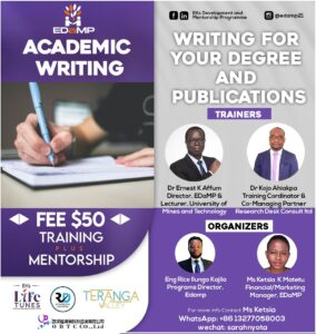 EDaMP Academic Writing Training, 2023